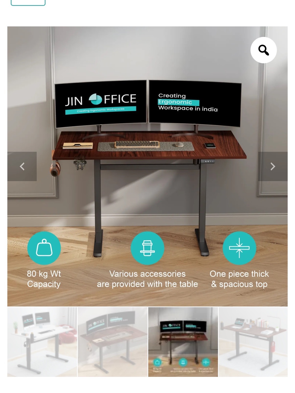 Jin office electrically height adjustable table  - Image 2