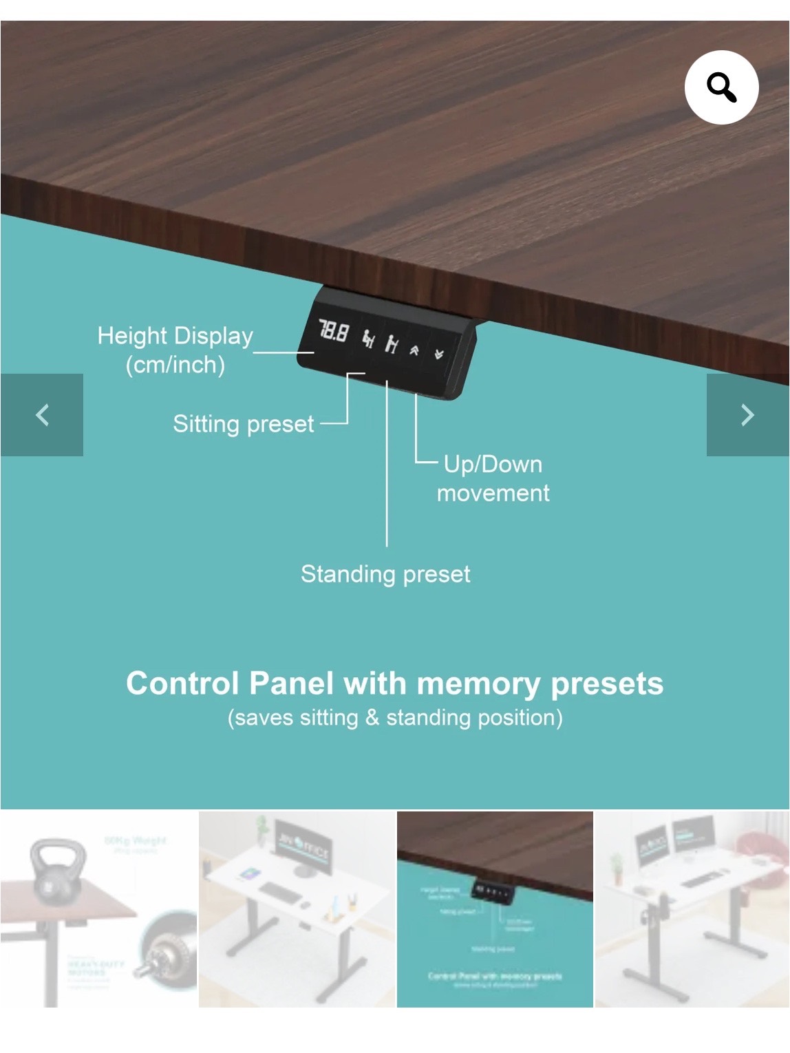 Jin office electrically height adjustable table  - Image 4