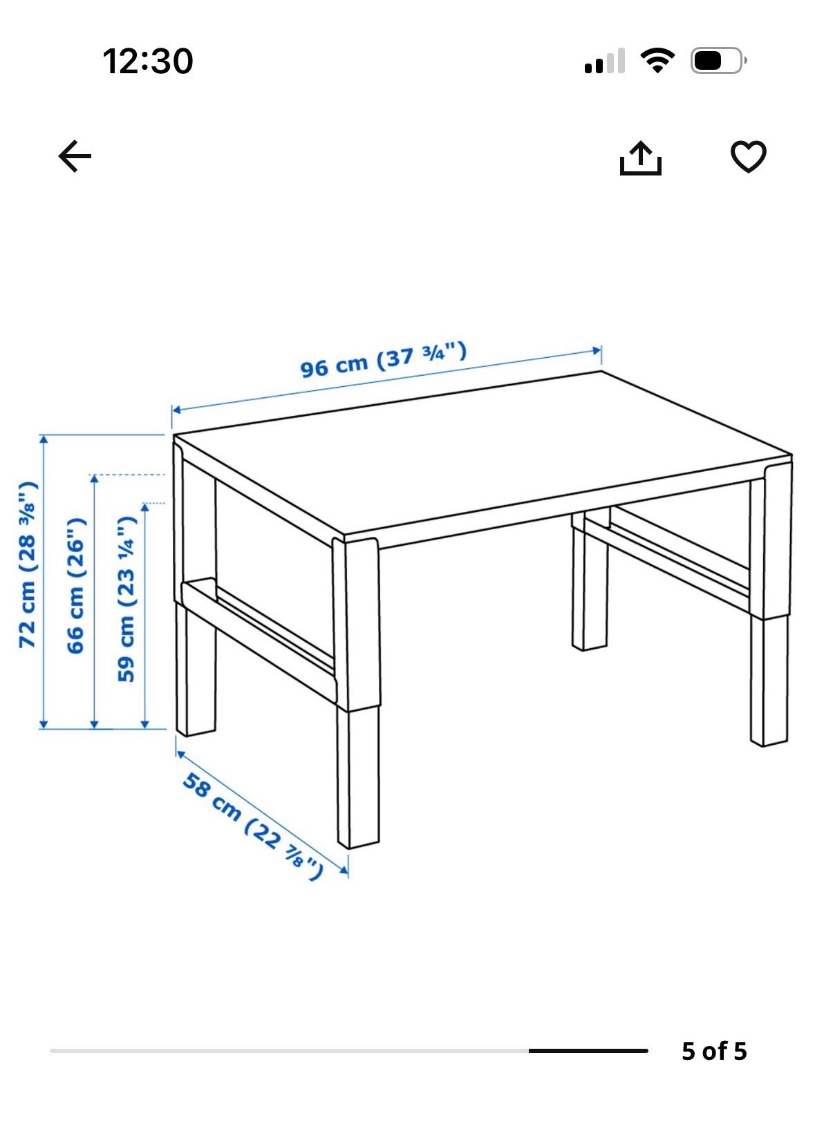IKEA kids study and play table  - Image 5