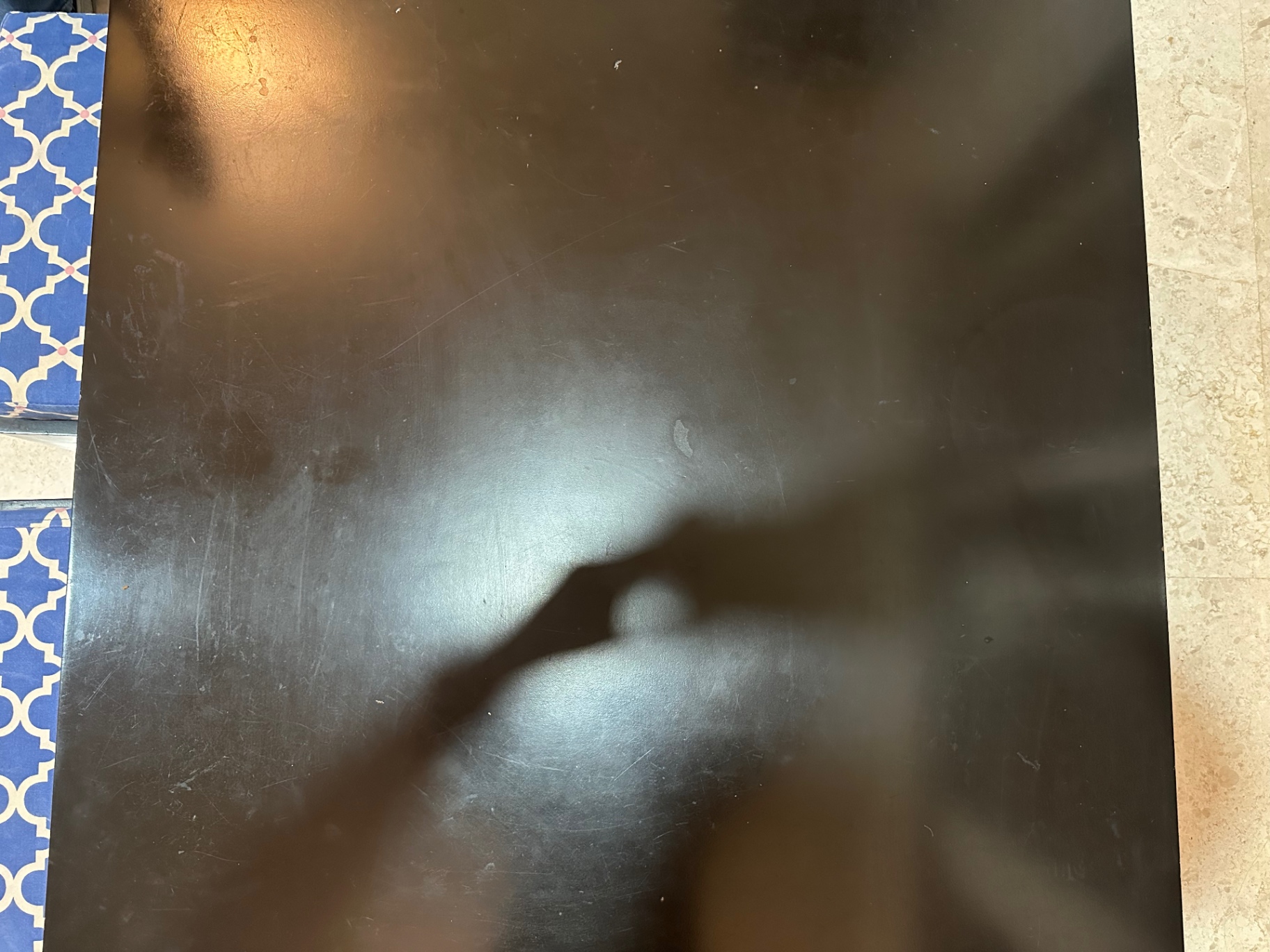 Pepperfry Wooden coffee table with four stools - Image 3