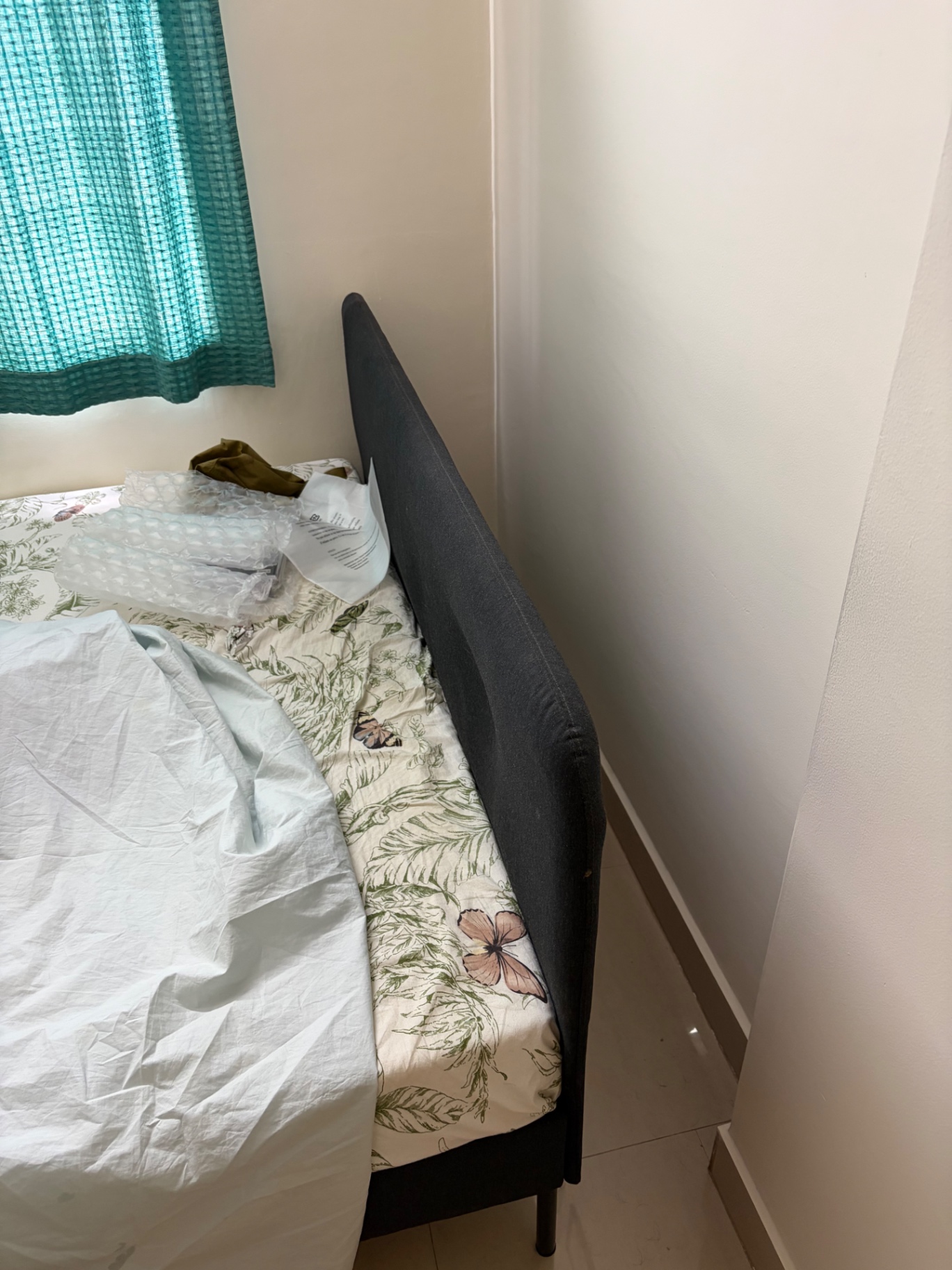 Sparingly used IKEA bed and mattress  - Image 2