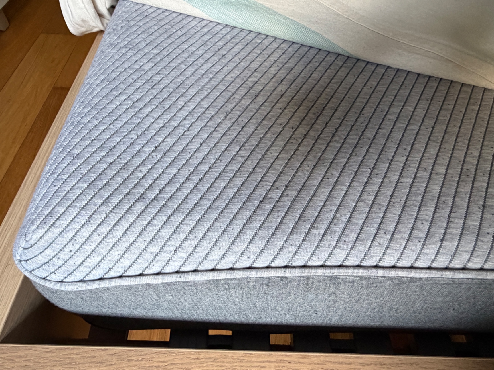 IKEA KING bed with side tables and mattress - Image 2