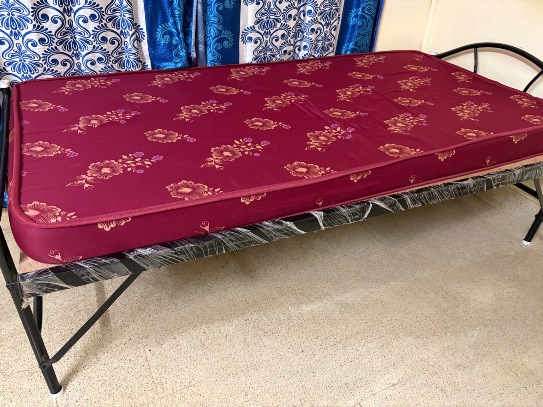 Single Foldable Bed with Mattress (Move Out Sale) - Image 2