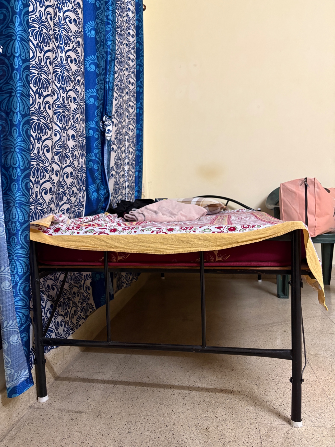 Single Foldable Bed with Mattress (Move Out Sale) - Image 1