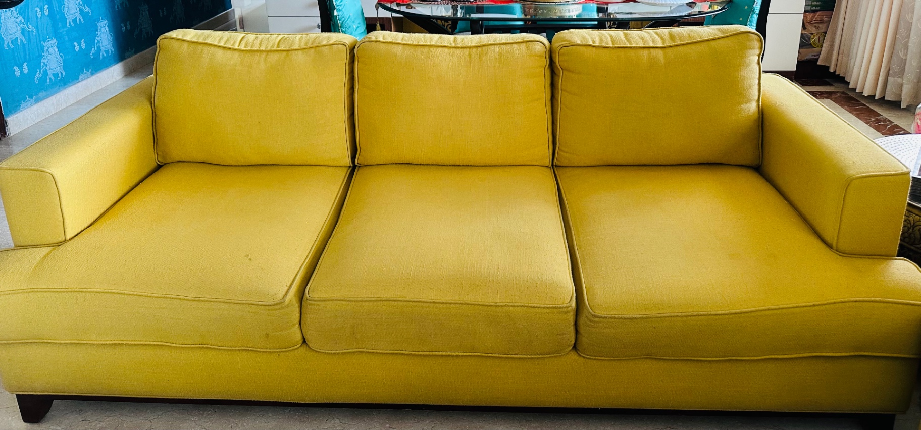 3+2 seater fabric sofa - very well maintained  - Image 4