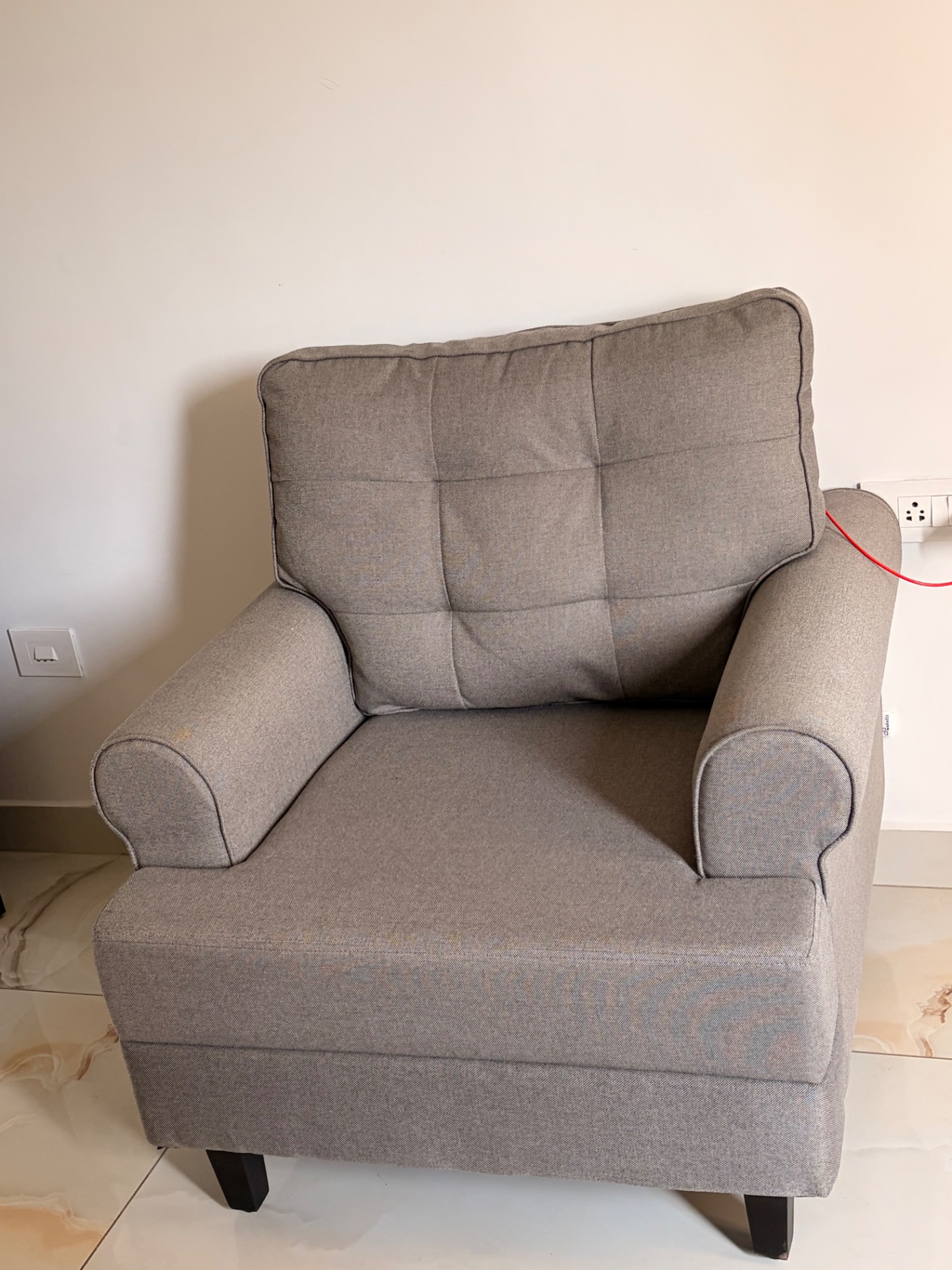 Wakefit new sofa single seater lounge chair - Image 3