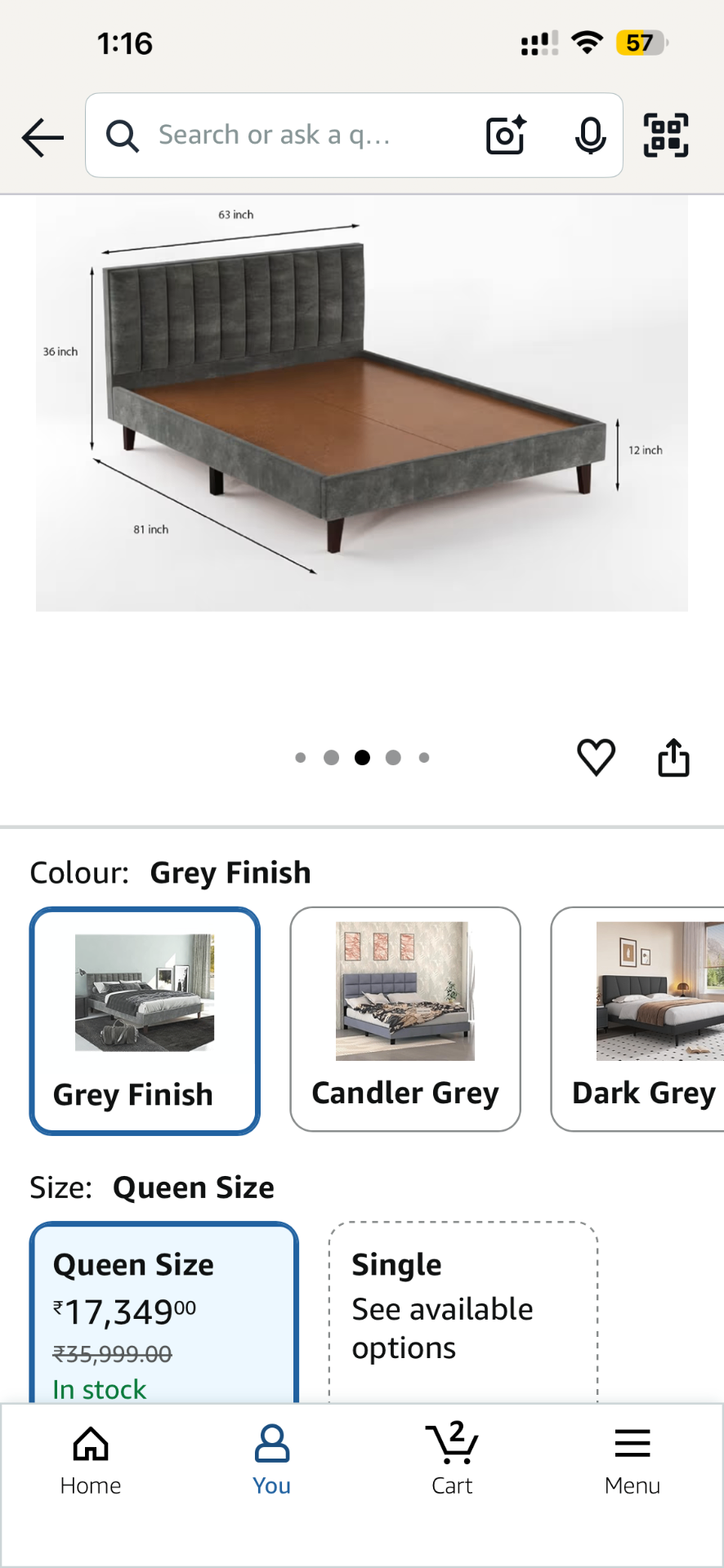 Queen Size Bed (Moving-out Sale) - Image 3