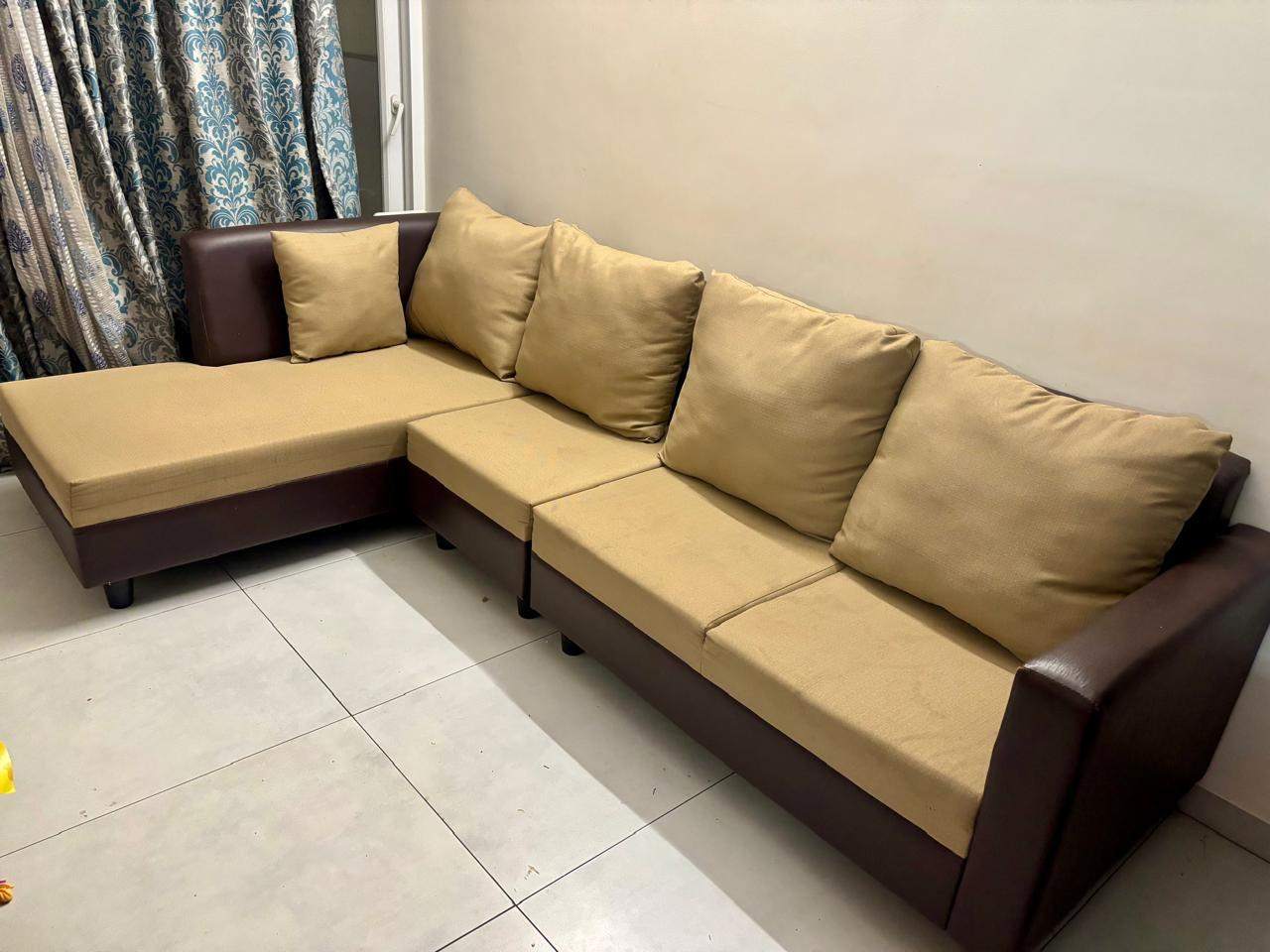 Corner Fabric Sofa - Image 1
