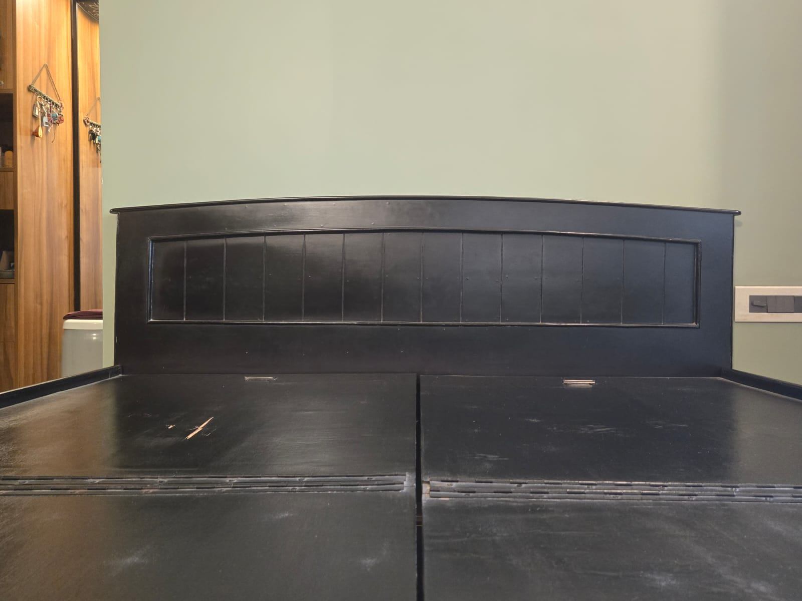 Queen Bed with Box Storage – Engineered Wood (Without Mattress) - Image 3