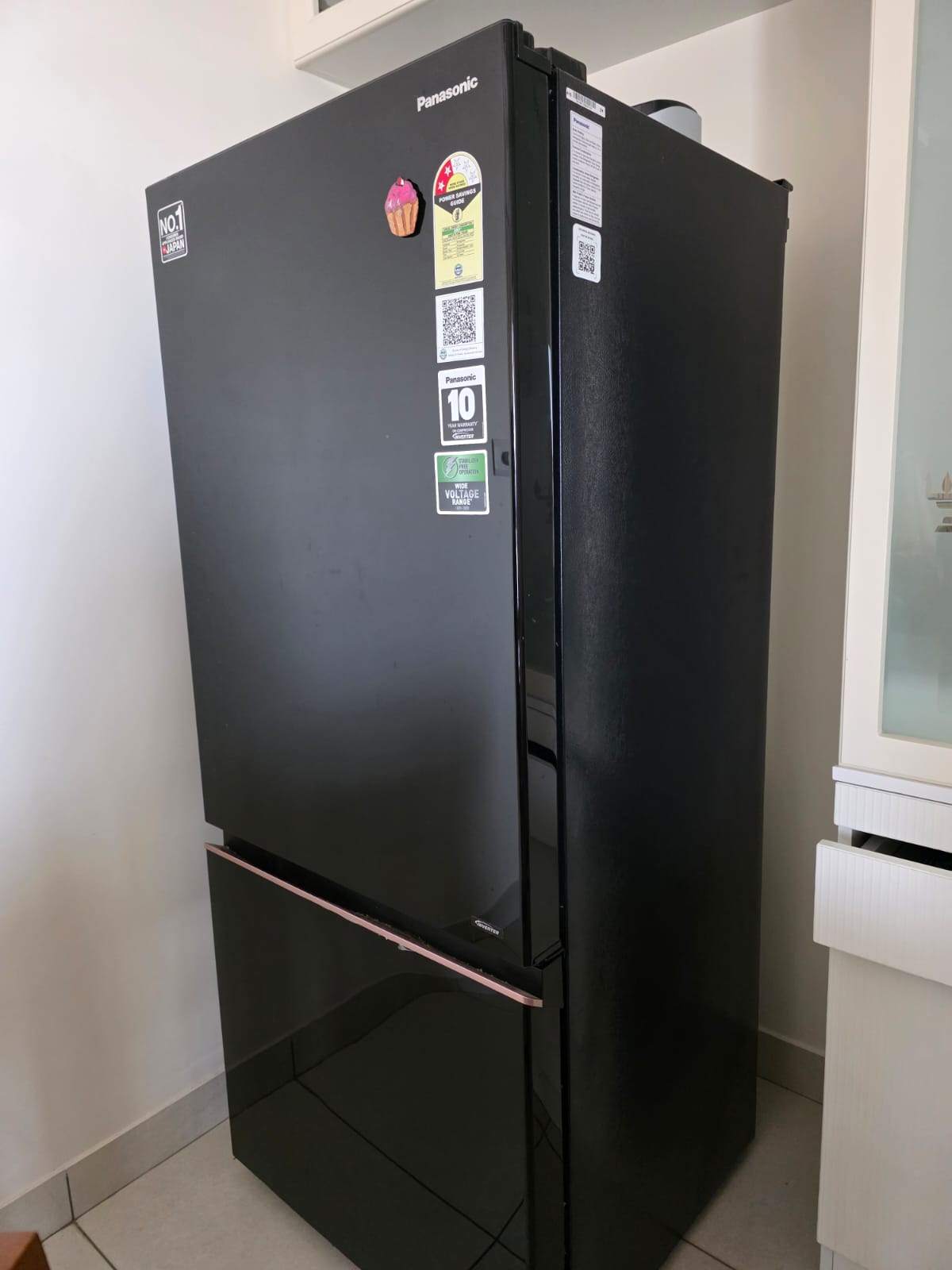 Panasonic bottom mounted 357L refrigerator with stabilizer - Image 1