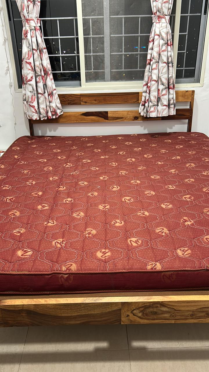 Sheesham make Queen Bed Without Storage - Image 8