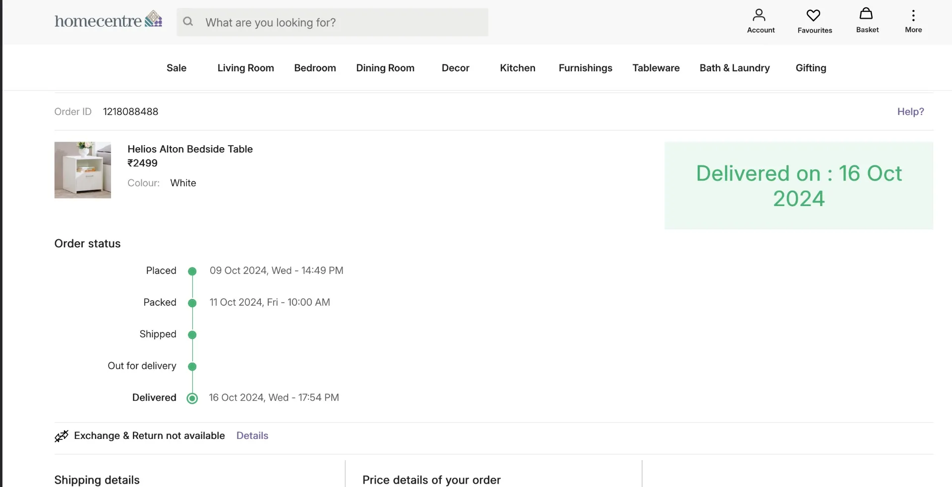 HomeCentre - Helios Alton Bedside Table - Image 5