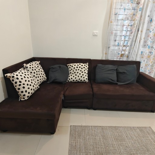 6 Seater Velvet Sofa - For Sale - Thumbnail