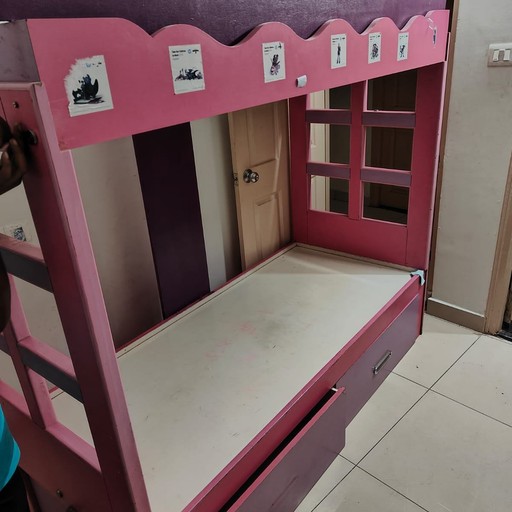 Home made customized Wooden storage bunker bed - Thumbnail