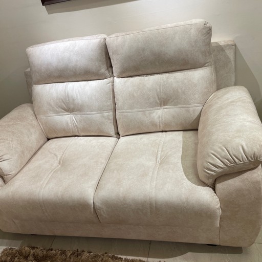 2-Seater Beige Sofa for Sale – Excellent Condition | Like New - Thumbnail