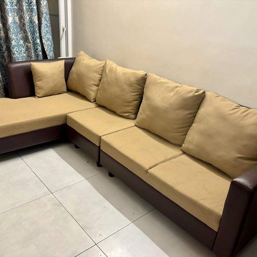 Corner Fabric Sofa - Thumbnail