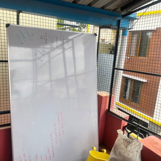6 * 4 Feet White Board For Tution or Offie Purpose. - Thumbnail
