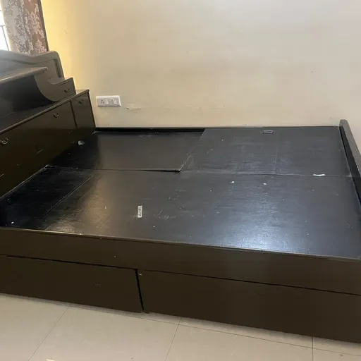 Wooden Bed with Storage – For Sale - Thumbnail