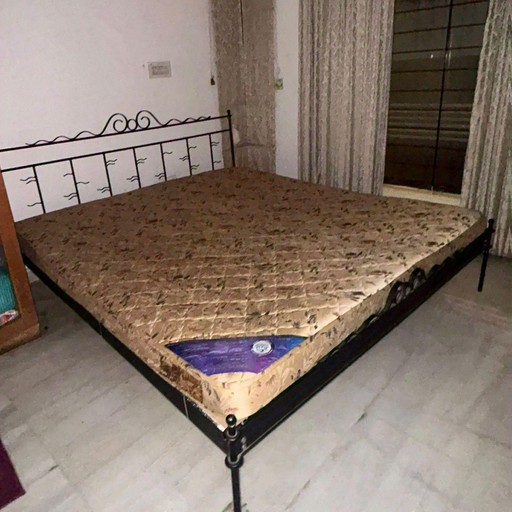 Wrought Iron Bed with Mattress - Thumbnail